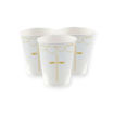 Picture of BOTANICAL CROSS PAPER CUPS BLUE 237ML - 8 PACK